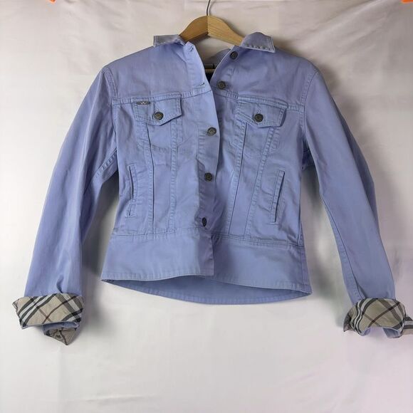 Burberry Jackets & Blazers - Burberry Light Lavender Jean Jacket